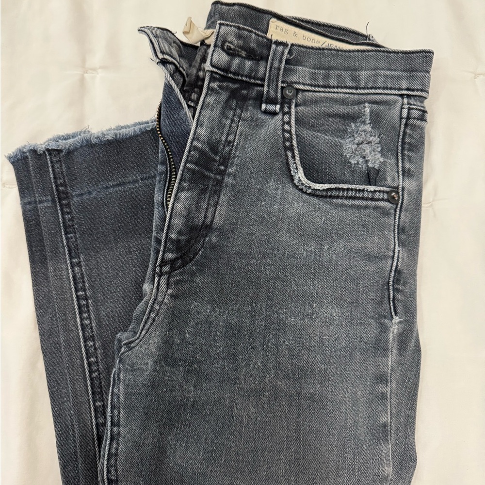 Rag & Bone Gray Distressed Women's Jeans